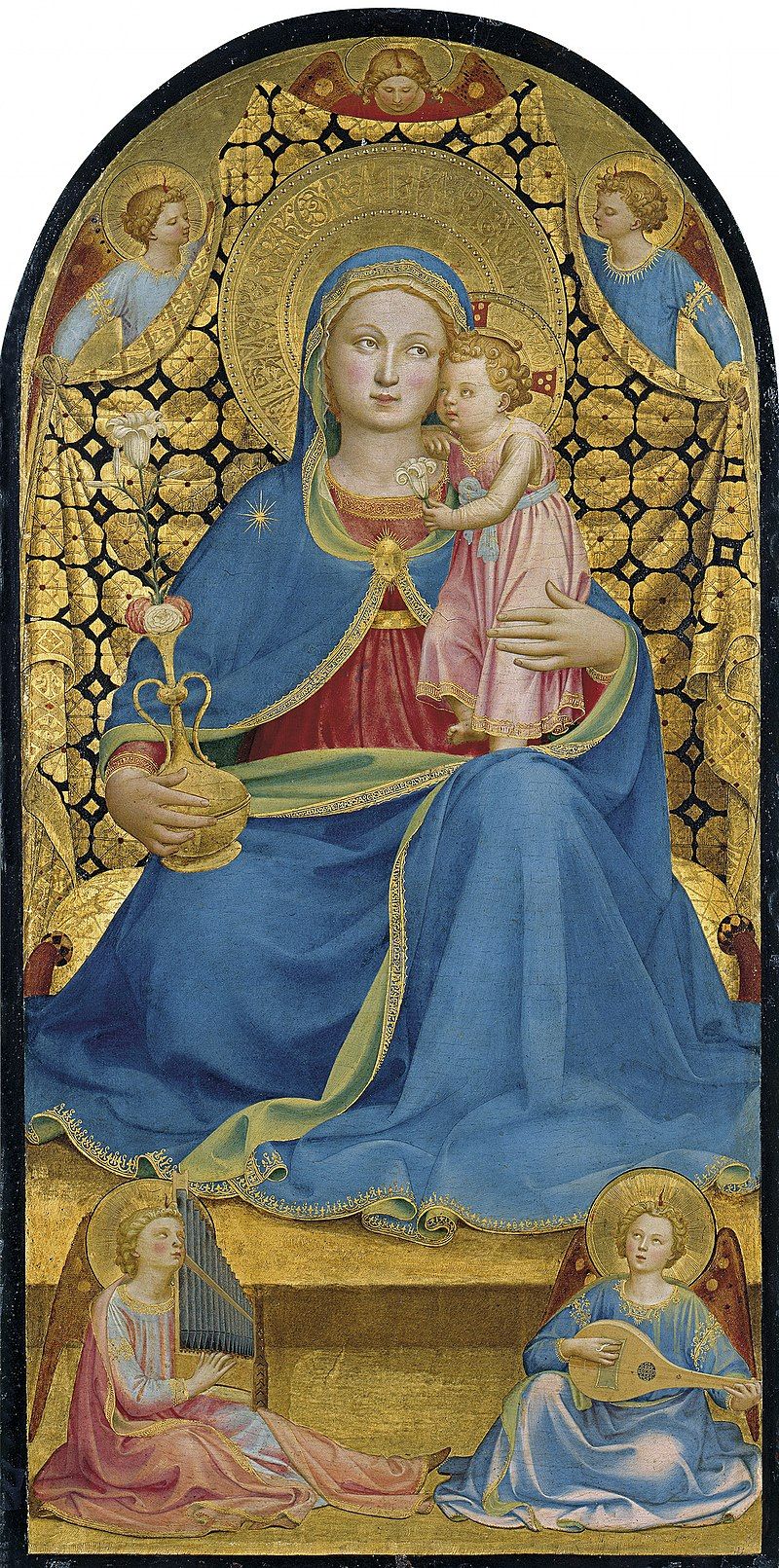La Virgen de la Humildad, de Fra Angelico. Foto: Wikipedia La Virgen de la Humildad, de Fra Angelico. Foto: Wikipedia