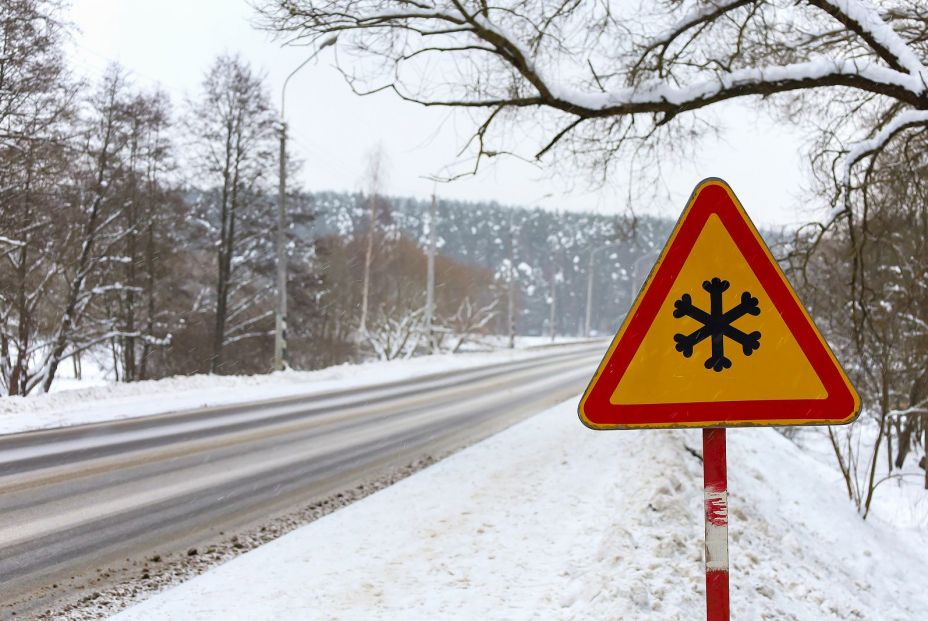 aviso nieve carretera