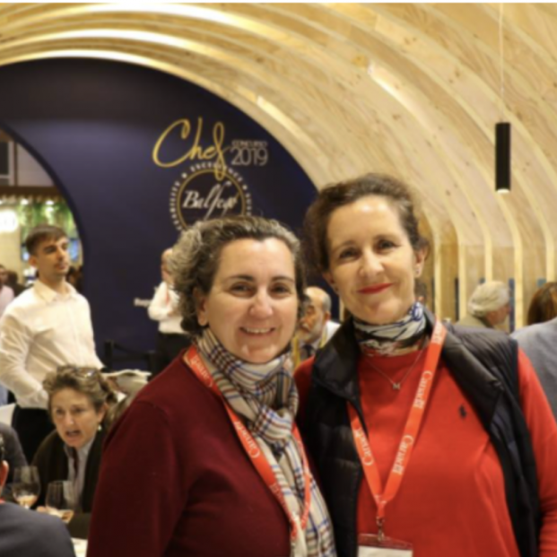 Pepa Muñoz y Mila en el Salón de Gourmets de 2019. Foto:Balfegó