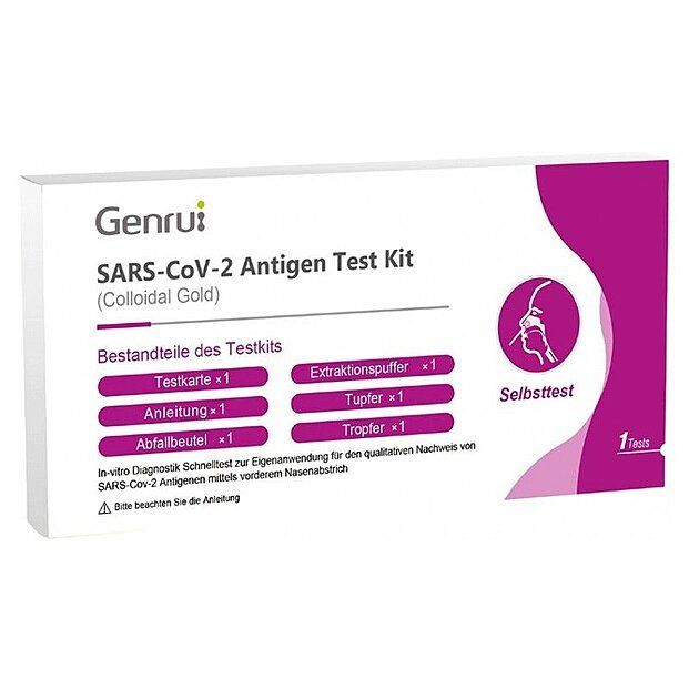 test rapido de antigenos covid 19 1 test nasal genrui biotech test rapido de antigenos covid 19 1 test nasal genrui biotech