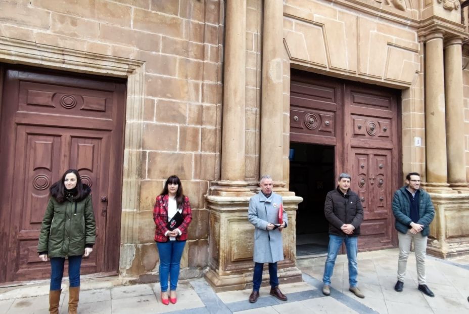 Los candidatos de Soria ¡YA!, Silvia Largo, Vanessa García, Ángel Ceña, Antonio Palomar y Fernando Arévalo