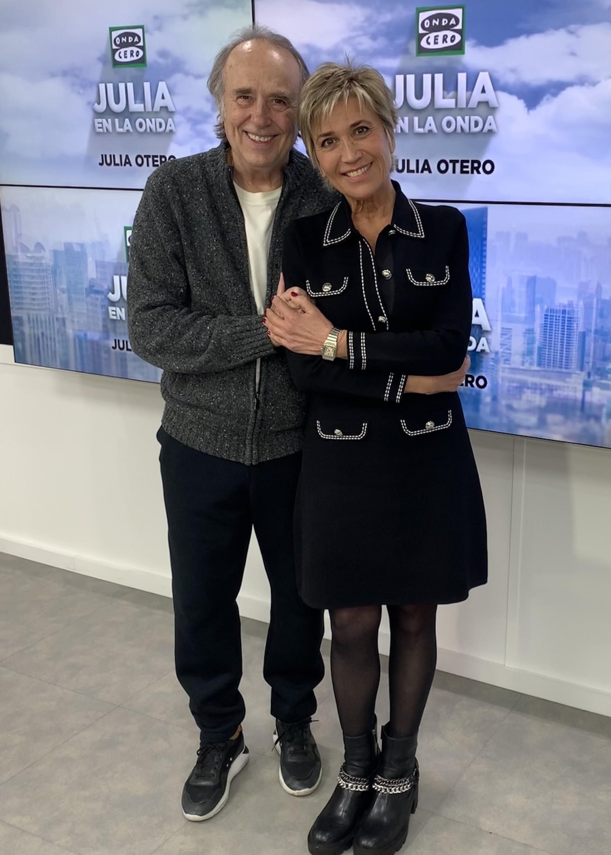 Julia Otero entrevista a Serrat en su vuelta a la radio: "Esta gira va a ser sumamente arriesgada"