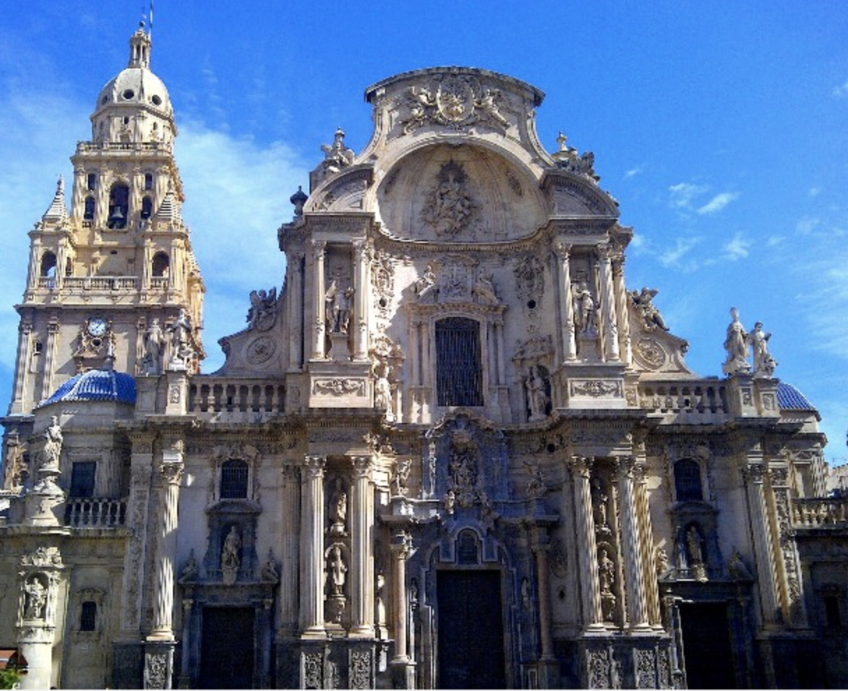 Fachada de la Catedral de Santa María. Murcia