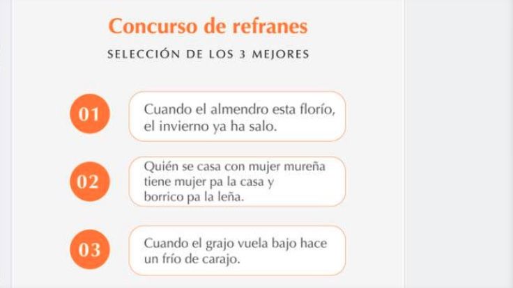 Concurso de refranes del Ayuntamiento de Alcalá la Real Concurso de refranes del Ayuntamiento de Alcalá la Real