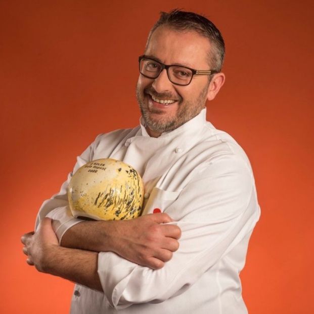 El chef Pedro Sánchez con su Sol Guía Repsol El chef Pedro Sánchez con su Sol Guía Repsol