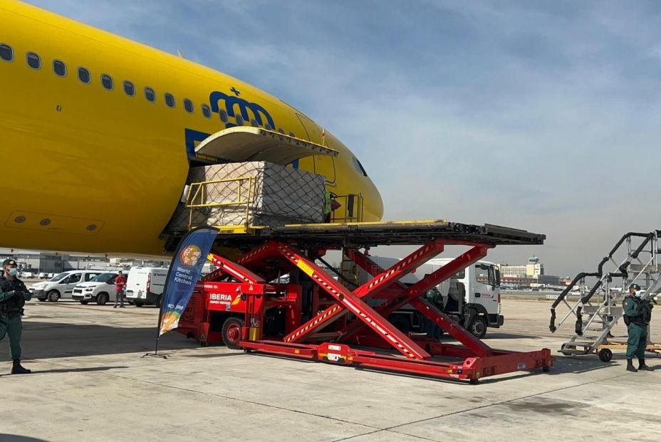 El primer vuelo de Correos Cargo llevará ayuda a los refugiados ucranianos. Foto: Europa Press El primer vuelo de Correos Cargo llevará ayuda a los refugiados ucranianos. Foto: Europa Press
