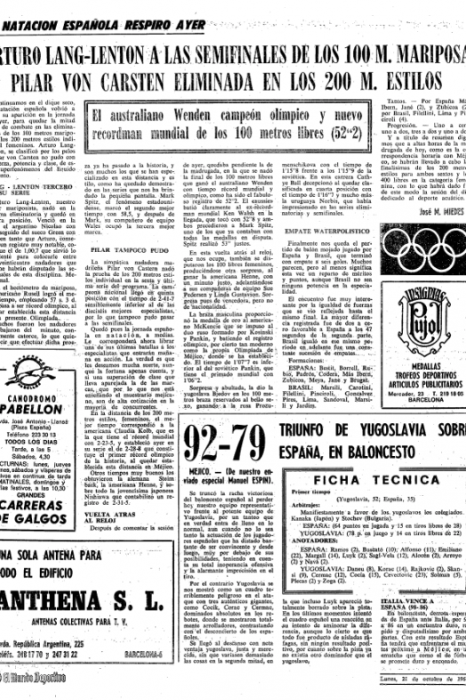 El Mundo Deportivo 21-10-1968 El Mundo Deportivo 21-10-1968